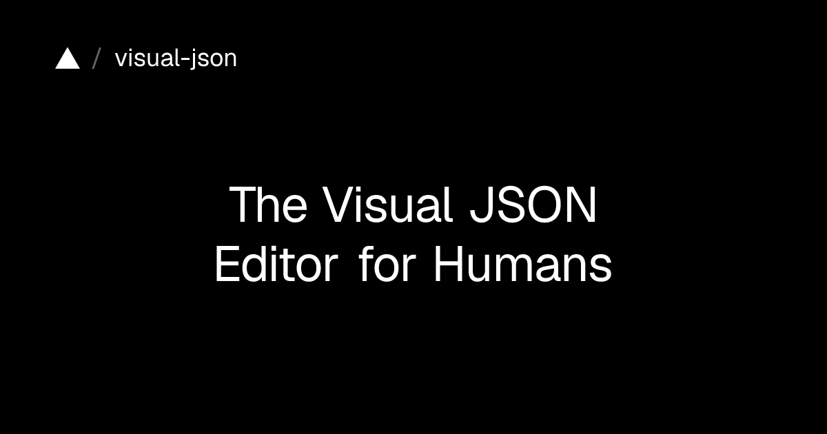 Visual JSON Editor (Website)